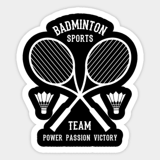 Badminton Sports Team Sticker